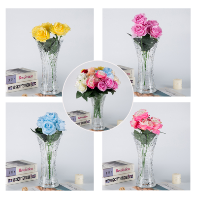 20226 Head Emulational Rose Flower Wedding Home Furnishing Hotel Photography Decoration Props Fake Flower Artificial Flowers Bouquet