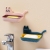 H72-Double Deck Soap Box Soap Holder Drainage Punching Free Soap Box Plastic Cartoon Cute Wall-Mounted Soap Holder Soap Box