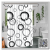 Colorful Flower Shower Curtain Decoration Home Textile Punch-Free Partition Curtain Printing Shower Curtain