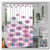 Waterproof and Mildew-Proof Partition Bath Curtain Bathroom Shower Curtain Rod Punch-Free Bathroom Curtain Shower Curtain