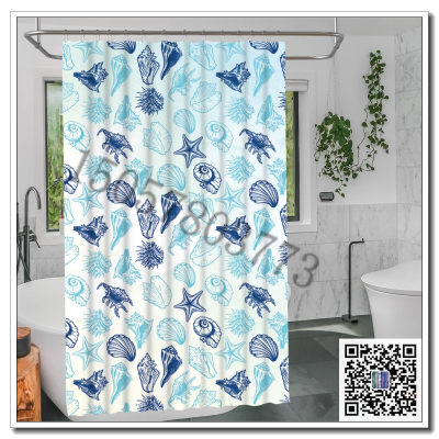 Factory Direct Supply Home Shower Curtain Small Fresh Style Thick Waterproof Shower Curtain