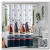 Bathroom Waterproof Partition Bath Curtain Arc Shower Curtain Set Shower Curtain Cloth Waterproof and Mildew Proof