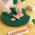 PE Mildew-Proof Household Fruit Kitchen Anti-Slip Bone Chopping Board PE Plastic Vegetable Cutting round Chopping Board Emerald Chopping Board