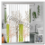 Shower Curtain Water-Repellent Cloth Set Punch-Free Toilet Partition Curtain Bathroom Shower Curtain