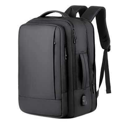 USB Charging Backpack Men's Business Waterproof Expansion Expansion Computer Bag Dual-Use College Students Bag Wholesale