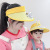 Summer Rechargeable Cap with Fan Adult Parent-Child Sun Hat Boys and Girls Sun Protection Baby Big Brim Topless Hat