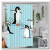 Bathroom Waterproof Curtain Shower Non-Perforated Curtains Shower Partition Curtain