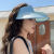 Topless Hat Children's USB Charging Cap with Fan Super Large Brim Outdoor Sun Protection Windproof Outdoor UV-Proof Sun Hat