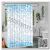 Digital Printing Shower Curtain Punch-Free Bathroom Curtain Partition Curtain Bath Curtain Shower Curtain