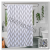 Waterproof European Entry Lux Geometric Printing Shower Curtain Toilet Partition Curtain Bathroom Shower Curtain