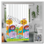 Shower Curtain Punch-Free Waterproof Curtain Bathroom Bath Cloth Partition Curtain