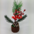 Plastic Artificial Potted Christmas Wedding Hotel Home Decoration New Plastic Fake Flower Rattan Artificial Plant