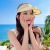 New USB Charging with Fan Topless Hat Summer UV Protection Big Brim Sun-Proof Sun Hat Riding Sun Hat