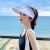 Hat Female USB Charging Cap with Fan Wide Brim Outdoor Stylish Adjustable Summer UV Protection Sun Visor Cap