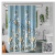 Shower Curtain Water-Repellent Cloth Set Punch-Free Toilet Partition Curtain Bathroom Shower Curtain