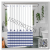Waterproof and Mildew-Proof Partition Bath Curtain Bathroom Shower Curtain Rod Punch-Free Bathroom Curtain Shower Curtain