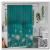 Waterproof and Mildew-Proof Shower Curtain Digital Printing Bathroom Curtain Bathroom Punch-Free Hook Shower Curtain