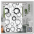 Bathroom Shower Curtain Bathroom Waterproof Thickened Mildew-Proof Curtain Blackout Door Curtain