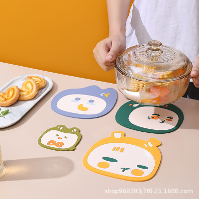 Creative Desktop Heat Proof Mat Household Restaurant Cutlery Tray Pot Bowl Cute Mat Dining Table Cushion Cartoon Teacup Mat Coasters