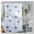 Punch-Free Thickened Waterproof and Mildew-Proof Shower Curtain Cloth Toilet Partition Curtain Curtains Hanging Curtain