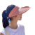 Summer Korean Style Women's USB Rechargeable Fan Outdoor UV-Proof Sun Protection Visor Hat without Roof Wide Brim