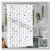 Colorful Flower Shower Curtain Decoration Home Textile Punch-Free Partition Curtain Printing Shower Curtain