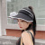 New Rechargeable Fan Topless Hat Female Online Influencer Travel Street Shooting Sun Hat Outdoor Riding Fashion Sun-Proof Sun Protection Hat