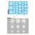 Christmas Snowflake Stickers Red and White Snowflake Window Stickers Christmas Decorations Electrostatic Glass Stickers Silver Snowflake Wall Stickers