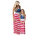 EBay Amazon 2022 European and American Style Independence Day Flag Mother-Daughter Matching Outfit Dress Spring and Summer Parent-Child Dress Women's Clothing