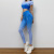 2022 Summer New Exercise Outfit Women's Two-Piece Set Running Fitness Clothes Gradient Seamless Short Sleeve Yoga Suit Women