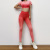 2022 Summer New Exercise Outfit Women's Two-Piece Set Running Fitness Clothes Gradient Seamless Short Sleeve Yoga Suit Women