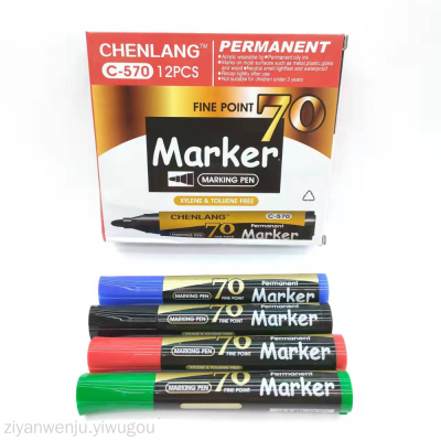 C- 570 Marking Pen Oily Permanent Marker Quick-Drying Large Capacity Pen