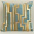Modern Model Room Pillow Velvet Bronzing Cushion Sofa Bedroom Waist Pillow Cross-Border Pillow