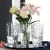 Crystal Glass Vase Living Room Home Ornaments Lily Flower Arrangement Glass Vase Hydroponic Flower Pot