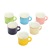 Large, Medium and Small Capacity Cute Ceramic Water Cup Mug Children's Household with Handle Tea Cup Small Mini Coffee Cup