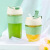 Double Drink Glass Water Cup Female Portable Straw Cup Cup Ins Style Cute Soybean Milk Milk Cup Coffee Cup Portable Cup