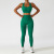 Summer Cross-Border Seamless Yoga Suit Women's High Waist Hip Lift Shockproof Back Fitness Suit Running Sports Suit