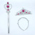 Factory in Stock Ice and Snow Princess Elsa Clothing Accessories Gem Crown Magic Wand Magic Wand Headband Hair Accessory