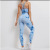 New Tie-Dye Yoga Clothes Women's Sports Fitness Suit Comfortable High Waist Stretch Skinny Yoga Pants Wholesale