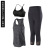 Summer New Workout Clothes Running Sports Suit Women's Quick-Drying Sleeveless Vest Stretch Cropped Pants Yoga Clothes Generation Hair