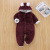Infant Rompers Newborn Cotton Fleece Rompers Jumpsuit Winter Warm One-Piece Cotton-Padded Clothes Newborn Foot-Wrapped Romper