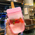 Cute Girl Heart Crossbody Cup Female Student Ins Internet Celebrity Fruit Popsicle Cup Children Portable Korean Style Plastic Cup