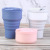 Creative Gift Coffee Cup European Ins Water Cup Good-looking Portable Folding Cup Portable Cup Silicone Coffee Cup