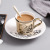 Creative Ins Internet Celebrity Reflection Ceramic Coffee Cup Good-looking European Plating Mirror Coffee Set Set Wholesale