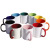 Ceramic Glaze Mug Printing Logo Colorful Creative Promotion Gift Cup Export Color Glaze Coffee Cup Making