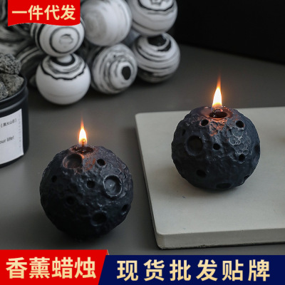 Moon Aromatherapy Candle Wholesale Handmade Home Aroma Finished Product Small Ornaments Birthday Fragrance Gift Box Creative Gift