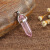 Natural Stone Crystal Agate Bullet Hexagon Prism Necklace Pendant Wholesale Quartz Poin