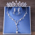 Bridal Crown Necklace Earrings Suite Pearl Headdress Wedding Dress Accessories Headdress Ornament