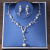 Bridal Crown Necklace Earrings Suite Pearl Headdress Wedding Dress Accessories Headdress Ornament