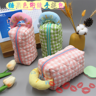 New Cosmetic Bag Wash Bag Cosmetic Storage Bag Portable Cosmetic Bag Hand Bag Women's Bag